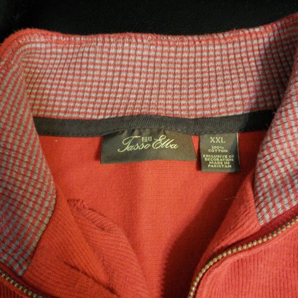 Tasso Elba 1/4 zip mens pullover Size XXL - Picture 6 of 7